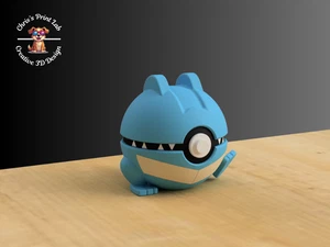 #158 Karnimani Pokeball im Maßstab 1:1, 3D Druck, Pokemon, Gaming - Picture 1 of 3