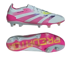 Adidas Predator ELITE FG Fußball Stollen Schuhe weiß pink IE3950 Herren Größe 9 - Bild 1 von 9