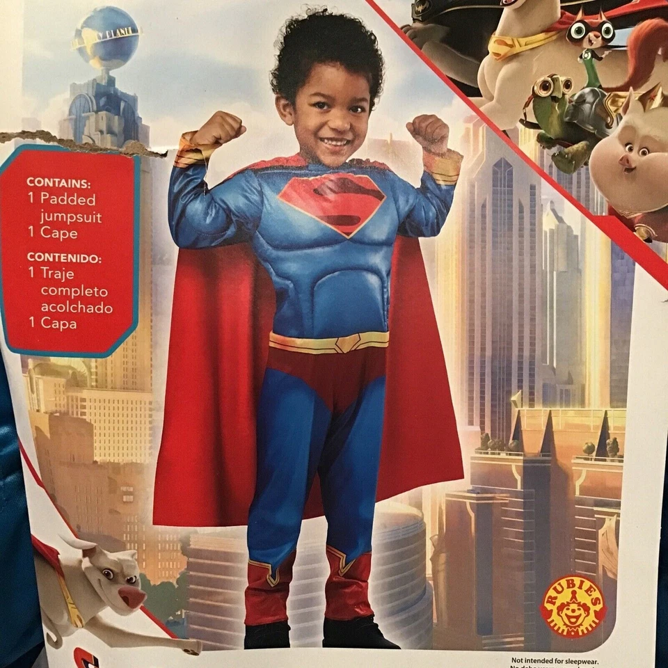 Disfraz de Halloween Superman League of Superpets para niños pequeños 2T nuevo Foto 1 de 1