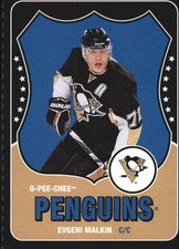 2010-11 O-Pee-Chee Box Bottoms Penguins Hockey Card #NNO Evgeni Malkin