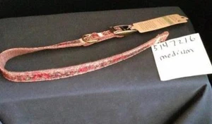 Medium Dog Collar red Flower Pattern NWT Eco-Friendly Earthy Inspirations - Picture 1 of 1