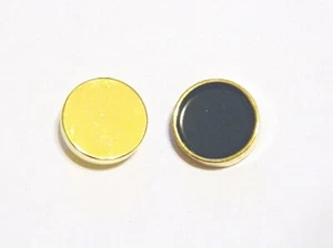 Star Trek: The Next Generation ONE BLACK Metal Thick Rank Pip Pin NEW UNUSED - Picture 1 of 1