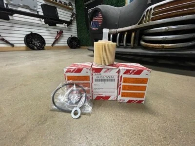 (3) 04152-YZZA6 Oil filter  TOYOTA COROLLA PRIUS SCION IM XD Genuine oe w gasket - Image 1 of 3