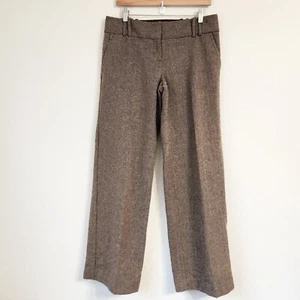 The Limited Women Dress Pant 8R Brown with Spackle Cassidy Wool Blend Trouser - Picture 1 of 17