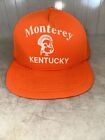 Vintage Monterey Kentucky Hunting Orange  Kentucky Cap Hat Snapback