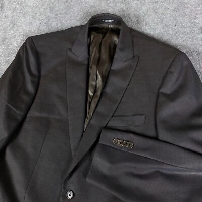 Blazer John Varvatos Para Hombres 42 Largo Marrón Lana Abrigo Deportivo Dos Botones Chaqueta Informal Foto 1 de 4