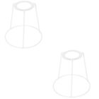  2 Pack Wrought Iron Drum Ring Lamp Shade Wire Rings Lampshade Frame