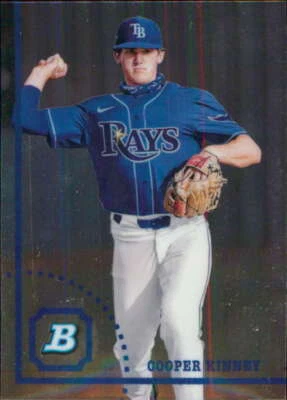 2022 Bowman Heritage Prospects Chrome #BHPC-80 Cooper Kinney Tampa Bay Rays - Image 1 of 2