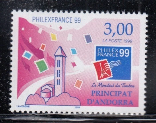 FRENCH ANDORRA Philex France '99 Stamp Exposition MNH stamp - Image 1 of 1