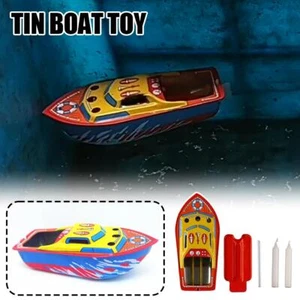 Candle Ship Collectable Tin Toy Steam Boat Candle Powered Tin Toy. Vehicle W2Y3 - Picture 1 of 8