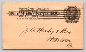 1897 UX14 ANTIQUE Postal Card NIKOLA & STONE LUMBER CO Stock Boards White Pine - Picture 1 of 3