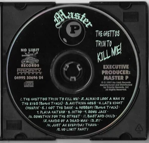 MASTER P - THE GHETTO'S TRYIN TO KILL ME * 1997 * NO INSERTS ~ DISC ONLY * RARE - Bild 1 von 1