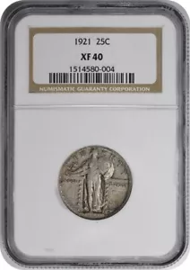 1921 Standing Liberty Silver Quarter EF40 NGC - Picture 1 of 4