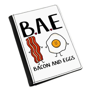 BAE Bacon And Eggs Passport Holder Cover Case Girlfriend Boyfriend Valentines - Picture 1 of 1