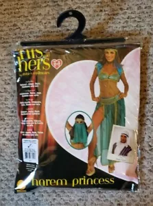 COSTUME HALLOWEEN ADULTO PRINCIPESSA HAREM NUOVO IN CONFEZIONE TAGLIA STANDARD - Foto 1 di 5