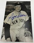Ryne Duren Yankees Autograph Signature Jsa Authentic 3 1/2" X 5 1/2" Card Coa