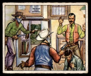 Bowman Wild West 1949 #F-20 Ley y Orden Wells Fargo Holdup como nuevo - Imagen 1 de 2