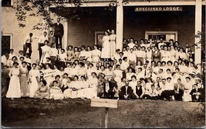 RPPC Winona Lake, IN Kosciusko Lodge Presbyterian Camp Postcard Read Description - Picture 1 of 2