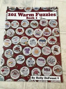 101 Warm Fuzzies Cross Stitch Pattern Booklet 2493 Book 1 Leisure Arts  - Picture 1 of 3