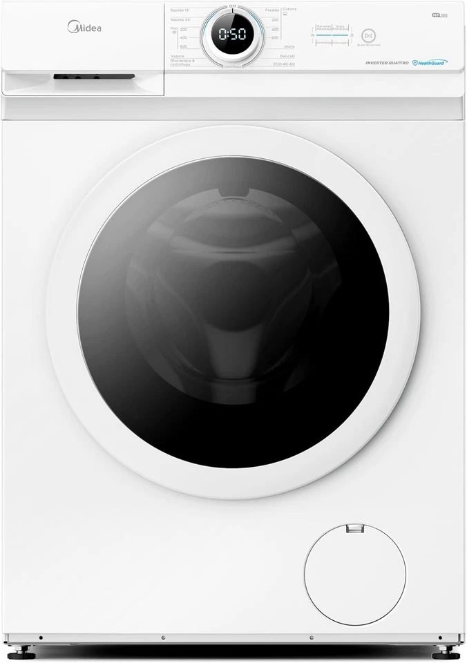 Midea MF10EW70B Lavatrice Slim Carica Frontale 7 Kg 1400 Giri Classe A Vapor