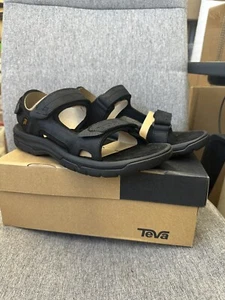 PICK SIZE / NEW / Teva Mens Langdon Sandal - True Black - Picture 1 of 6