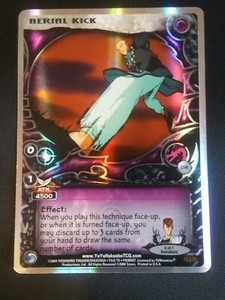 Yu Yu Hakusho TCG CCG Aerial Kick C144 1st Edition Exile Foil