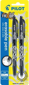 Pilot Frixion Ball Black Erasable Gel Ink 0.7, Pack of 2 Gel Pens - Picture 1 of 4