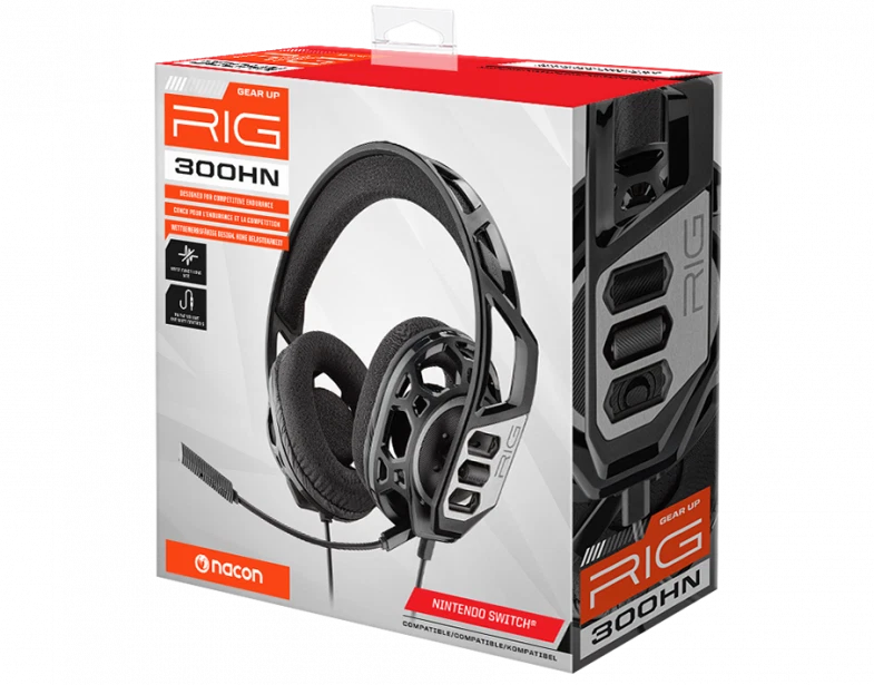 Gaming Headset Nacon Rig 300 Hn Openback Kopfhörer mit Mikrofon Für Schalter - Bild 1 von 1