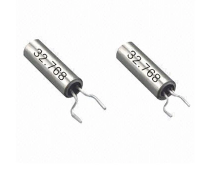 Crystal, 32.768 kHz, Cylinder Radial, 6mm x 2mm Dia, 12.5 pF, 20ppm X32K768 - Image 1 of 1