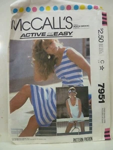 McCalls Active and Easy Pattern 7951 Dress or Top all sizes - Imagen 1 de 2