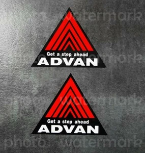 2x Advan Racing Decal Sticker Fender Size GTR R34 JDM DRIFT RALLY Pick ur Size - Imagen 1 de 2