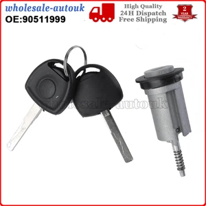 Ignition Barrel & 2 Keys Fits For VAUXHALL Astra Corsa Zafira Meriva Tigra Combo - Picture 1 of 8