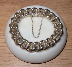 Silber Armbandkette, Panzerkette, Echt Silber, 114 g - Bild 1 von 5