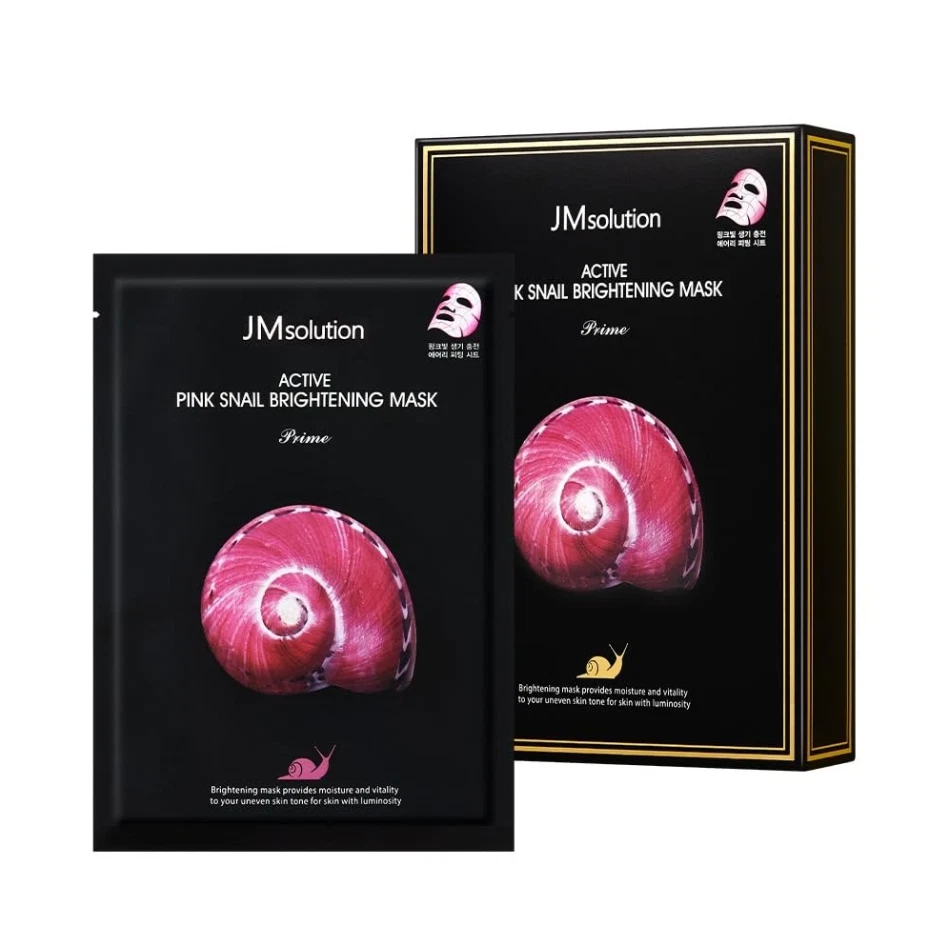 JM Solution Active Pink Snail Brightening Mask 30ml x 10EA ( 1box) - Image 1 of 1