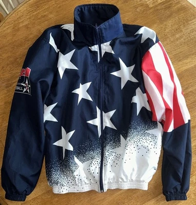 Vintage 90’s 1996 Champion USA Olympic Basketball Windbreaker Jacket Medium - Image 1 of 4