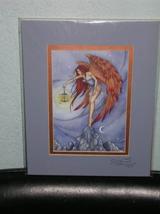 Amy Brown - Lighting The Way - Matted Mini - SIGNED - RARE - Picture 1 of 1