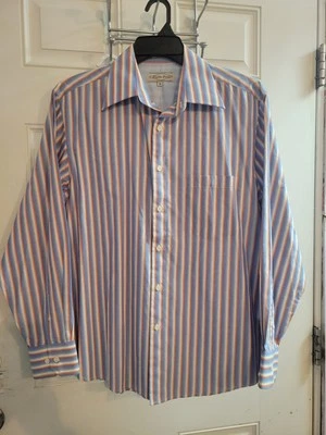 Eighty Eight Men's Medium  Striped Long Sleeve Button Up Shirt NWT - Image 1 of 4