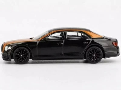 1/64 Bentley Flying Spur Neptune Orange/Onyx RHD Mini GT MGT00991-R - Immagine 1 di 3