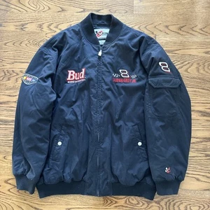 VTG Chase Authentics Dale Earnhardt Jr. #8 Bud  Beer XXL Full Zip Bomber Jacket - Picture 1 of 24