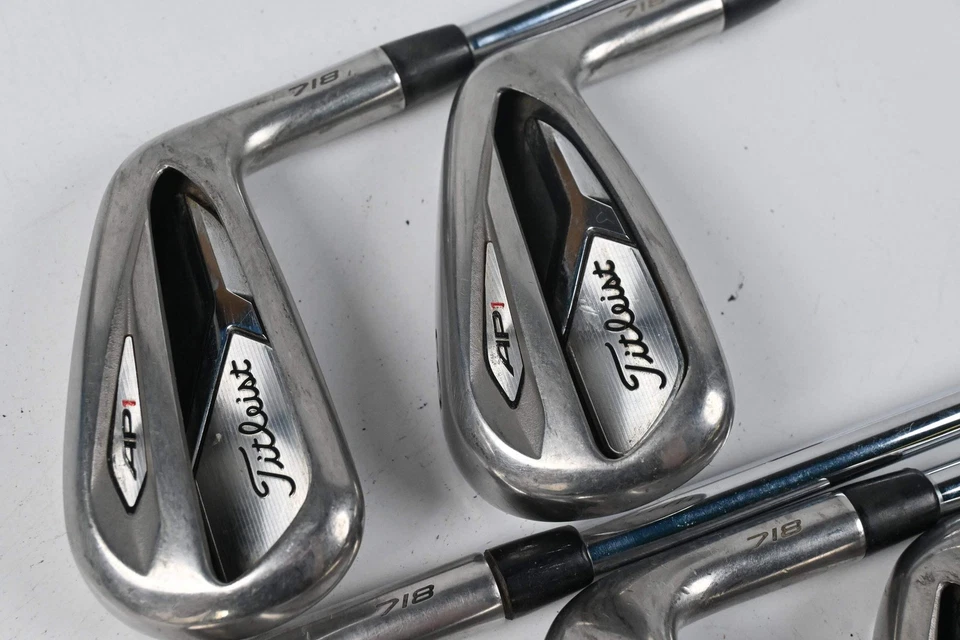 Titleist 718 AP1 Irons / 7-PW+GW / Regular Flex AMT Red R300 Steel Shafts - Image 1 of 4