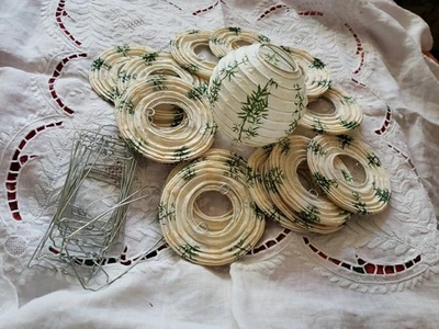 Linternas de papel asiáticas de colección, grupo de 18, 3,75" de diámetro Foto 1 de 4