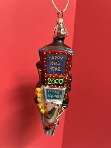 2000 Christopher Radko New Year Times Square New York Weihnachtsschmuck  - Bild 1 von 6