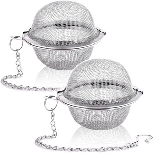 Siasky 2PCS Stainless Steel Mesh Tea Infuser, 2.1 Inch inches, Sphere  - Picture 1 of 7