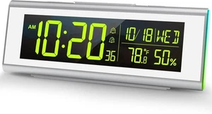 Alarm Clock Bedroom Alarm Clock With Atmosphere Light Gradient Color Cycle - Picture 1 of 8