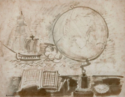 Raoul Dufy The World Map : Archival Quality Giclée Art Print 1922 - Image 1 of 2