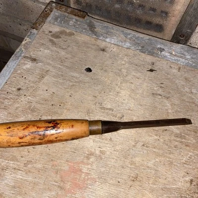 Vintage Robert Sorby Mortice Chisel Wooden Handle  - Image 1 of 4