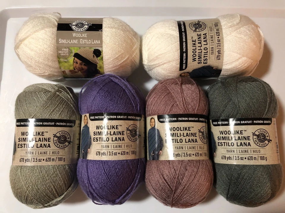 Loops & Threads Woolike Simili-Lane Super Fine 3,5 oz. Hilo de 678 yardas Foto 1 de 4