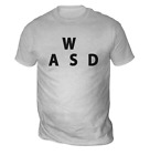 WASD Gaming Mens T-Shirt (Pick Colour and Size) Gift PC Game FPS Computer