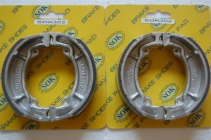FRONT&REAR BRAKE SHOES fit KAWASAKI KM KV 100  1975-1981 KM100 KV100 - Picture 1 of 1