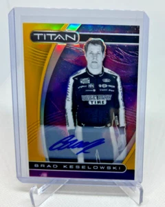 2021 Panini Chronicles NASCAR Titan BRAD KESELOWSKI Gold Prizm AUTO 09/10 #19 - Picture 1 of 2